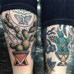 hannahlouiseclark:  Couple a cacti for Olivia 😘 Left one fresh right one healed thank you so much girl! X