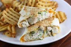 yummyinmytumbly:  Crispy Chicken Wraps