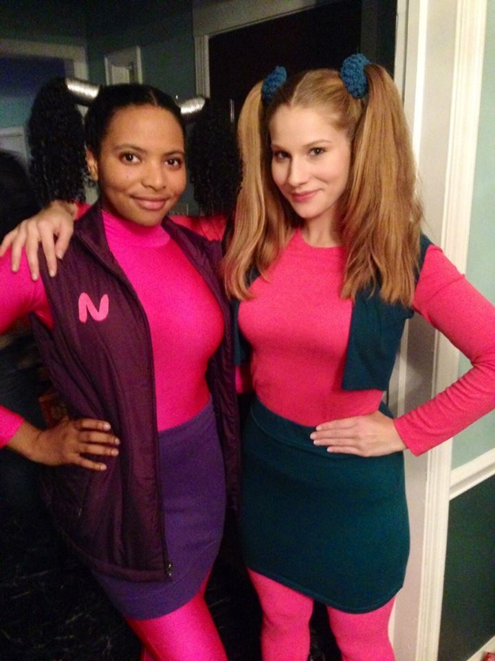 gabaleta:  arielsfunblr and I went as Zenon and Nebula for Halloween!