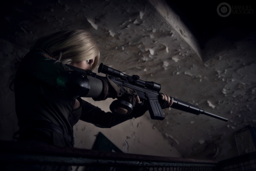 ladydaniela89:    I am Sniper Wolf and I always kill what I aim at.-Metal Gear SolidPhoto: Manuel Moggio PhotographyLocation: Italy