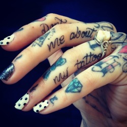 best-tattoo-blog:  hand  Dont judge my about my tattoos