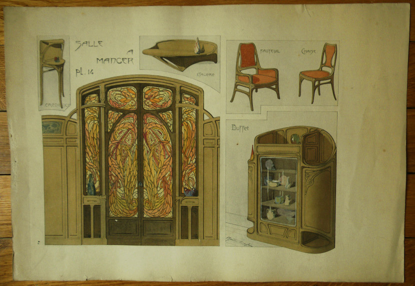ein-bleistift-und-radiergummi: “Interieur Moderne d’une Famille Française”
