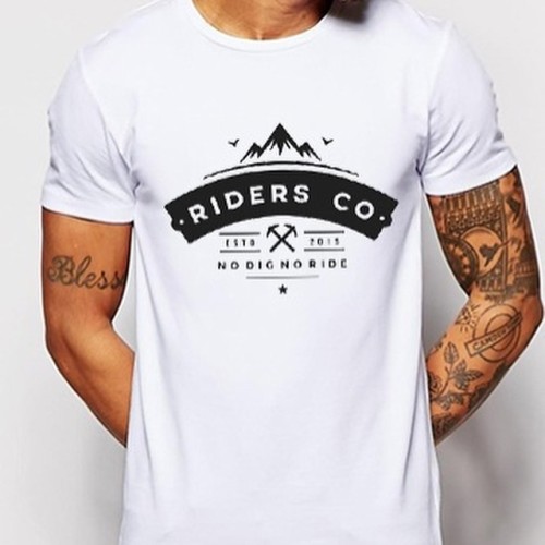 stewslife: Banner tee, now available on our web store at www.RidersCompany.bigcartel.com hope you gu