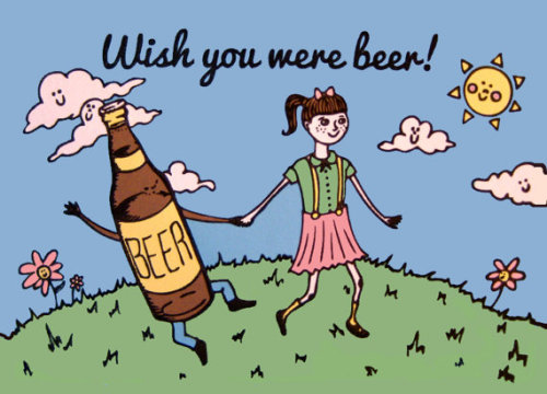 sirenis-vacui:  funkiedrunky:  soooooo so I wish you were beer                                                         - Drink Floyd   wahzoo  Yessss!!!