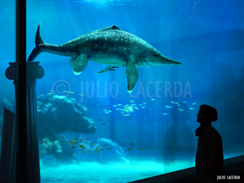paleoart:  The Aquarium series makes a comeback along with the sudden interest for captive extinct animals.                   I want