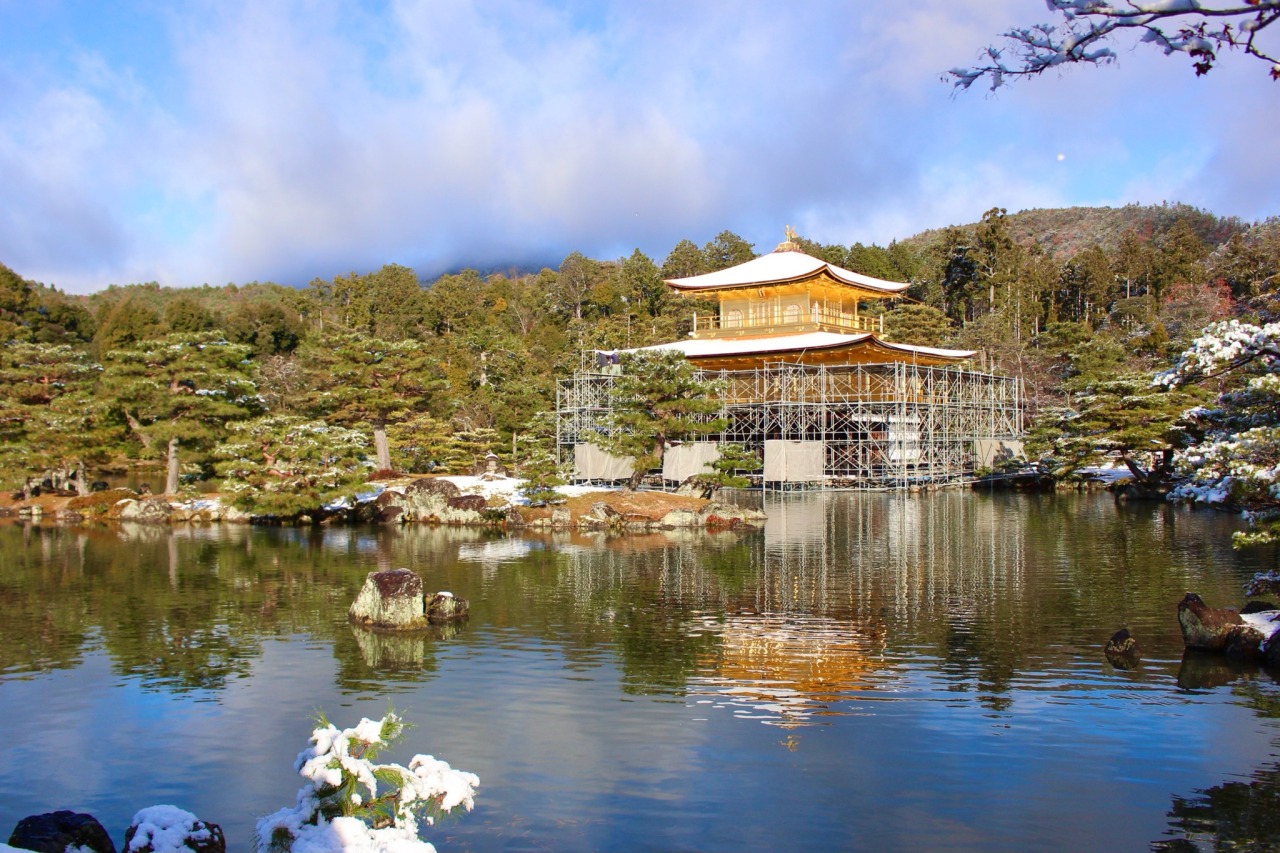 Porn chitaka45:雪の朝　籠の中の世界遺産　❄️金閣寺❄️Kinkakuji photos