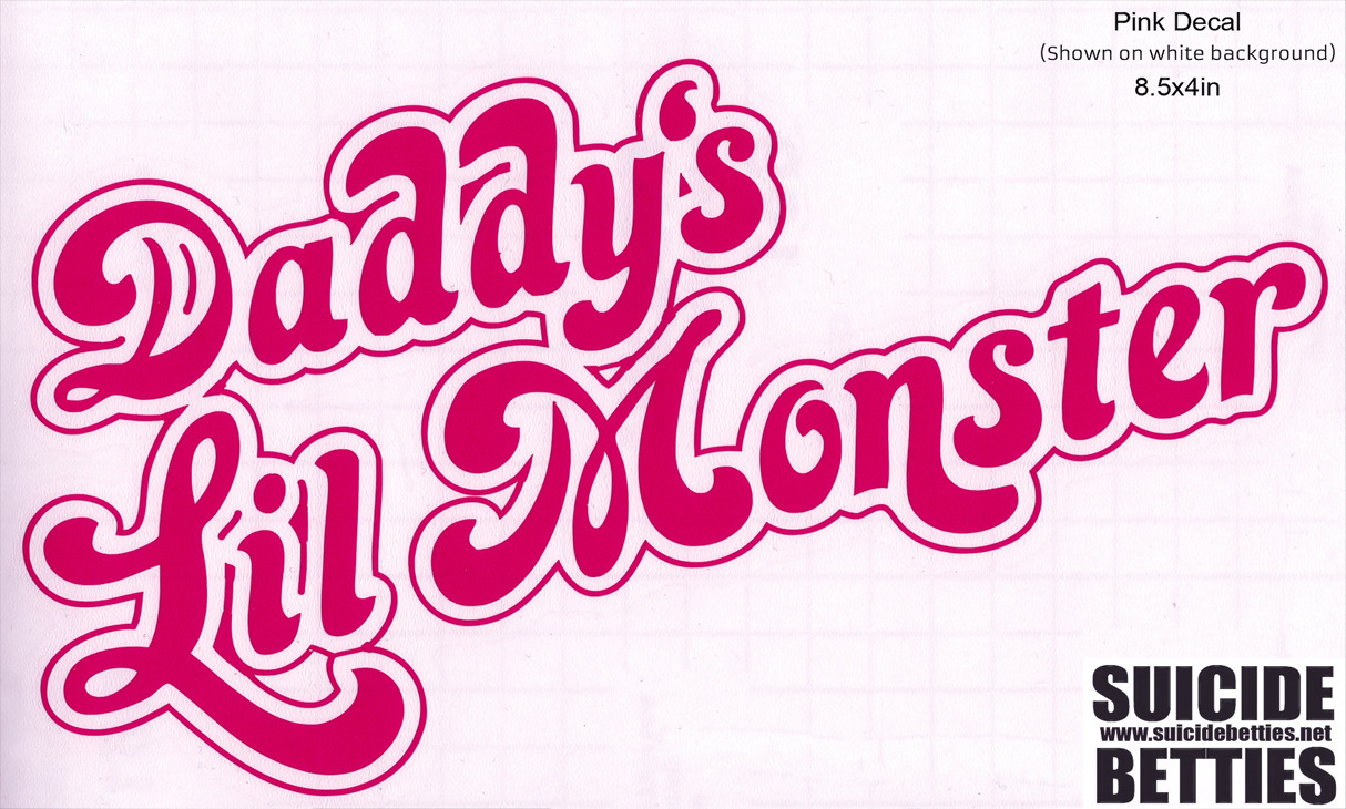  Harley Quinn Daddy&rsquo;s Lil Monster Vinyl Decal $6.00 (Free Shipping)Buy