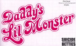  Harley Quinn Daddy&rsquo;s Lil Monster Vinyl Decal Ů.00 (Free Shipping)Buy Here: http://www.suicidebetties.net/merchandise.html
