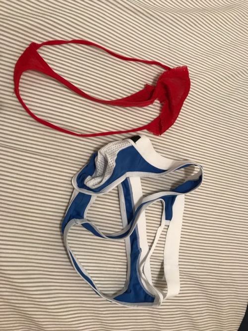 So which will I wear to the gym then ? My jock strap or the red G-string wifey wore yesterday