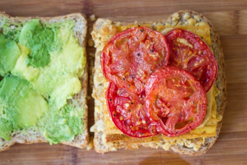 Porn Pics vegan-yums:  Smashed chickpea, avocado and