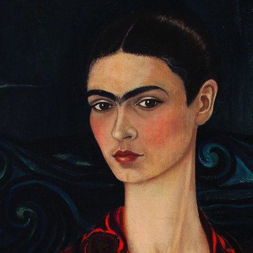 lonequixote:Frida KahloSelf Portrait in a Velvet Dress (detail)​[1929] (via @lonequixote)