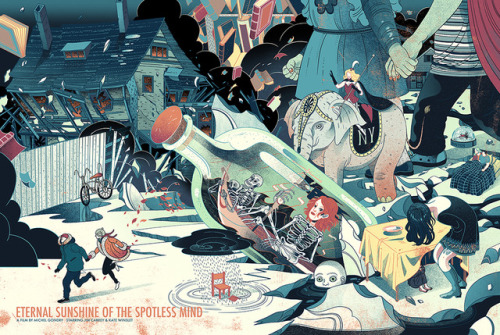 Eternal Sunshine of the Spotless MindVicto NgaiFan silkscreen poster of Eternal Sunshine of the Spot