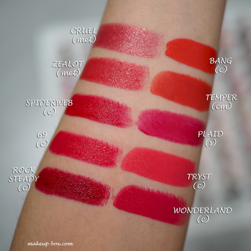makeupbox:The 100 Swatch Post - All Urban Decay Vice Lipsticks (2016)–It was an insane night. First 