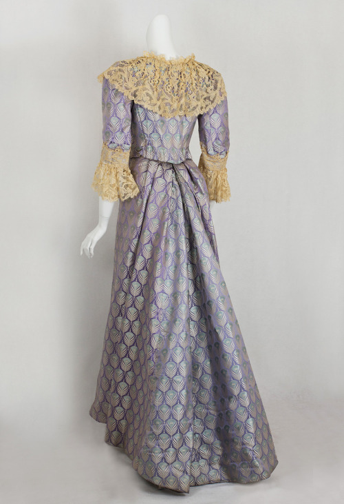 fashionsfromhistory: Dress Charles Frederick Worth 1890s Vintage Textile