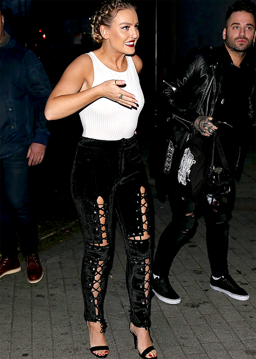 littlesmixs:Little Mix arrive at the BBC Studios in London on October 19, 2016.