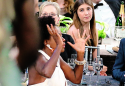 meryl-streep:  Meryl Streep cheers on as Viola Davis wins the SAG awards.