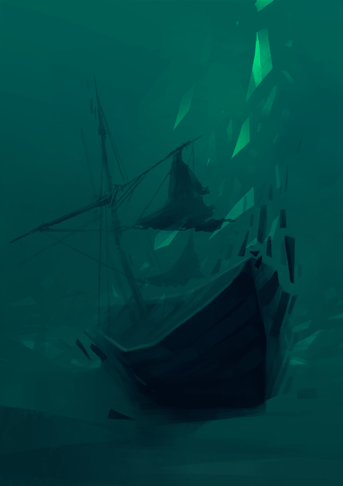 wehavekookies:The Void. Some notes and ideas on how the underwater Void might look / feel like. For 