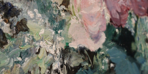 my-water-lilies: Vase of white lilacs roses (detail), Édouard manet.