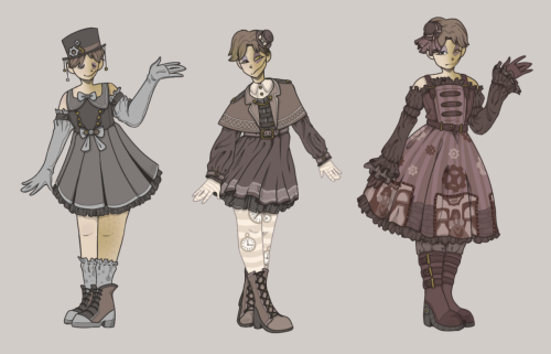 gingermaple: You’ve heard of Pastel Goth!VirgilNow get ready for: Steampunk Lolita!Deceit