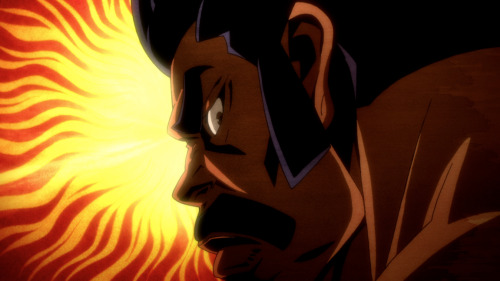 leseanthomas:  Black Dynamite’s Season Opening Title was done by Studio Trigger and Sanzigen (Ultra Super Pictures). Directed by none other than big homie HIroyuki Imaishi (Kill La Kill).   Black Dynamite x Trigger x Sanzigen = :-D