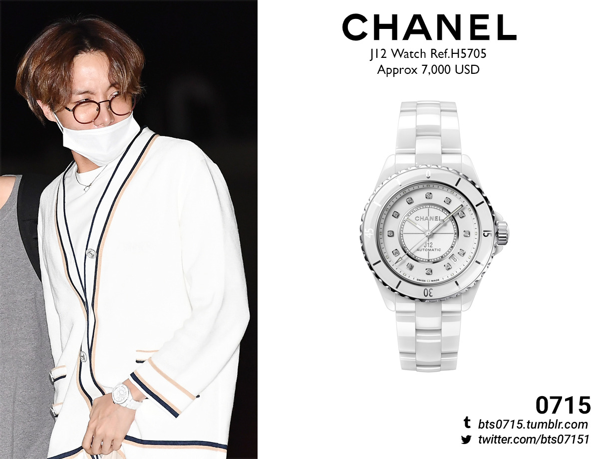 BTS FASHION/STYLE FINDER — 191121  J-Hope : Chanel - CC logo padlock