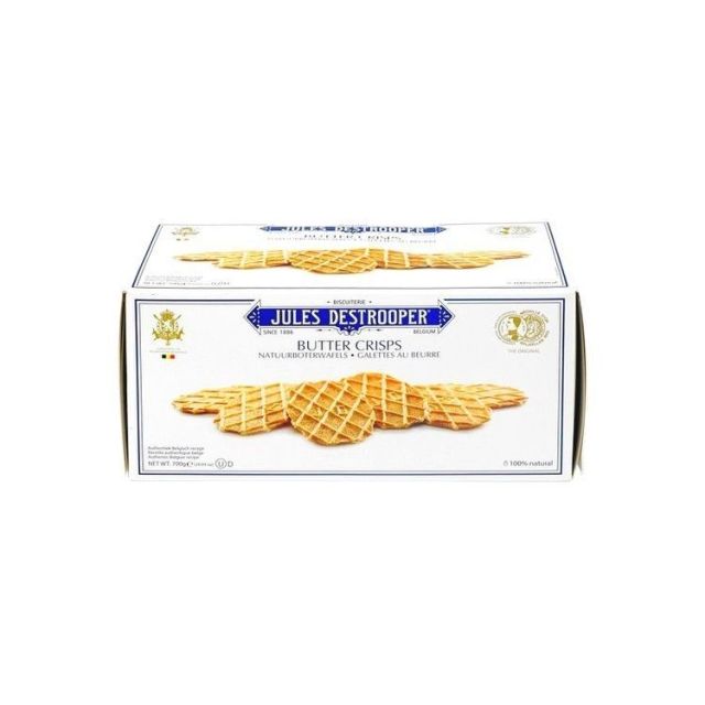 Destrooper Butter Crisp waffles 60 pcs - 700 gr - The Belgian Jules Destrooper Belgian biscuit cake is always made according to a (secret) family recipe that dates back to the 19th century..  https://belgicastore.com/gb/?s=15610             DestrooperButterCrispwaffles #belgian#belgium#belgiungroceries#belgiancuisine#belgiangoods#belgianfood#food#belgianchocolates#belgianbeers#groceries #Destrooper Butter Crisp waffles