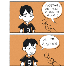 hawberries:  kageyama gets interviewed