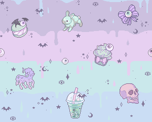 pastel goth pattern tumblr