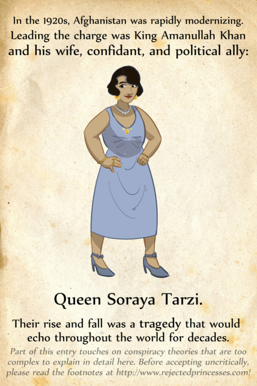 rejectedprincesses:Soraya Tarzi (1899-1968): the Human Rights Queen of AfghanistanFull entry (with f