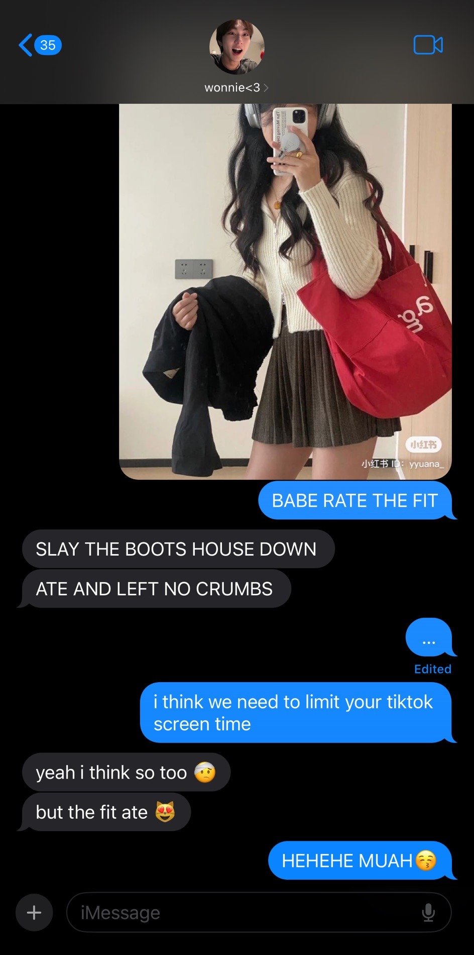 BOYFRIEND TEXTS W/JUNGWON