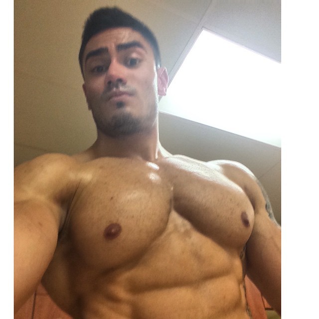 muscleryb:  Jeremy Potvin  bottom perspective   Towering over the weak and inferior