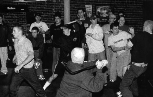 Floorpunch show in San Francisco, 1999.“Nazis had plagued the Bay Area scene for decades. Ther