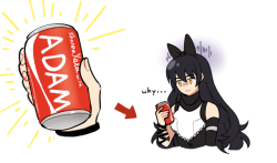 doodlecraftie:Never share your soda with Adam’s, kids.