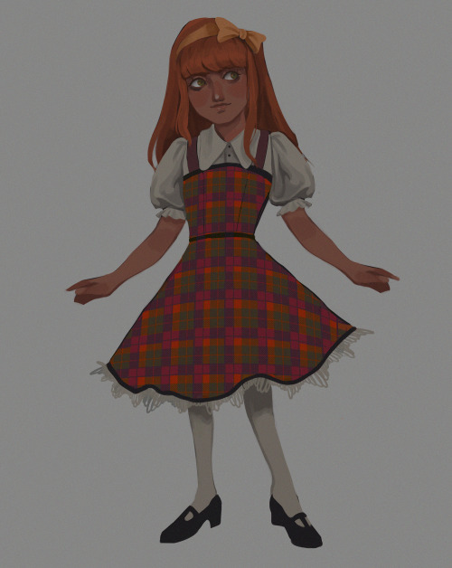 sp0okyprince: lizzy exists for me to draw her in silly little dresses i said what i said 