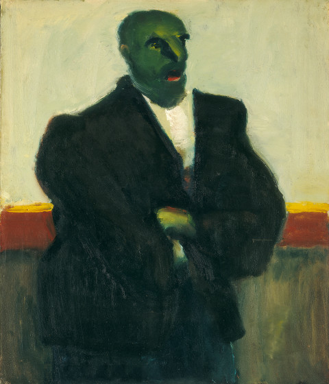 dailyrothko:  Mark Rothko, Untitled (man with green face), 1934/1935, oil on canvas