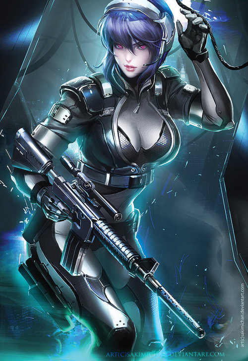 euphemystique: The Major by Yue Wang (SakimiChan) Major Kusanagi get fight