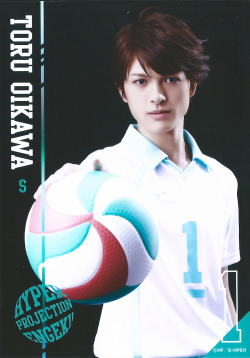 nimbus-cloud:   Hyper Projection Engeki Haikyuu Aoba Johsai Bromide Scans - Third Years Oikawa Tooru - Asuma KousukeIwaizumi Hajime - Hirata YuyaMatsukawa Issei - Hatakeyama RyoHanamaki Takahiro - Kanai Sonde Please credit for scans; these are NOT cosplay