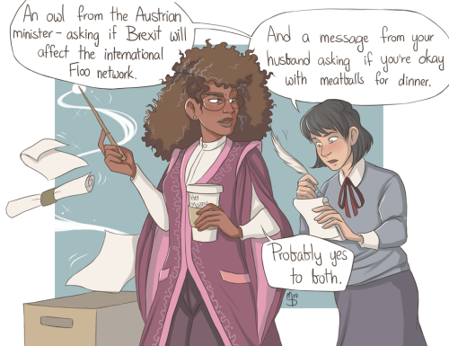 wingedcorgi: minister of magic ms. granger-weasley.