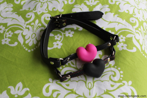 bdsmgeekshop: Want to say “I love you.” but not have to talk? Well check out the Silicone Heart Gag!