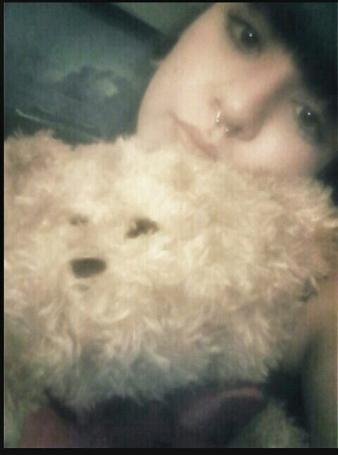 dom-wolfy:   Hello :) this is my first time submitting to stuffie sunday! This is teddy, he keeps me company when daddy is away, which is offen. we are both a liddo shy hehe :3 www.xbabyywolfx.tumblr.com dom-wolfy: He’s such a floofy teddy! Thank you