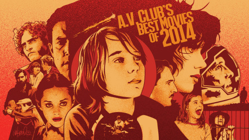 My spot illustration for The A.V. Club&rsquo;s Best Movies of 2014.