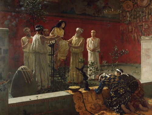 arsvitaest: Camillo Miola, The Oracle, 1880, oil on canvasThe J. Paul Getty Museum The Pythia, a vir