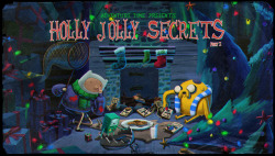 Adventuretime: Bmo Sets A Bear Trap For Santa? Title Card Design By Andy Ristaino,