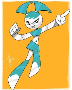 todd-drawz: Have some Jenny   #nickelodeon #nickanimation #drawing #characterdesign #digitalart #pinup #cartoon  #robotgirl #jennywakeman #xj9 #fanart #photoshop #wacom #cintiq #mylifeasateenagerobot  &lt;3 &lt;3 &lt;3