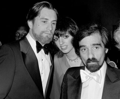 Robert De Niro, Liza Minnelli, and Martin Scorsese.