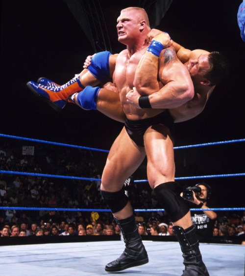 theallthingscena:  John Cena vs. Brock Lesnar -2002