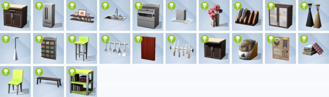 TS4 to TS2 Conversion Index — The Sims 4 Cool Kitchen Stuff Item List