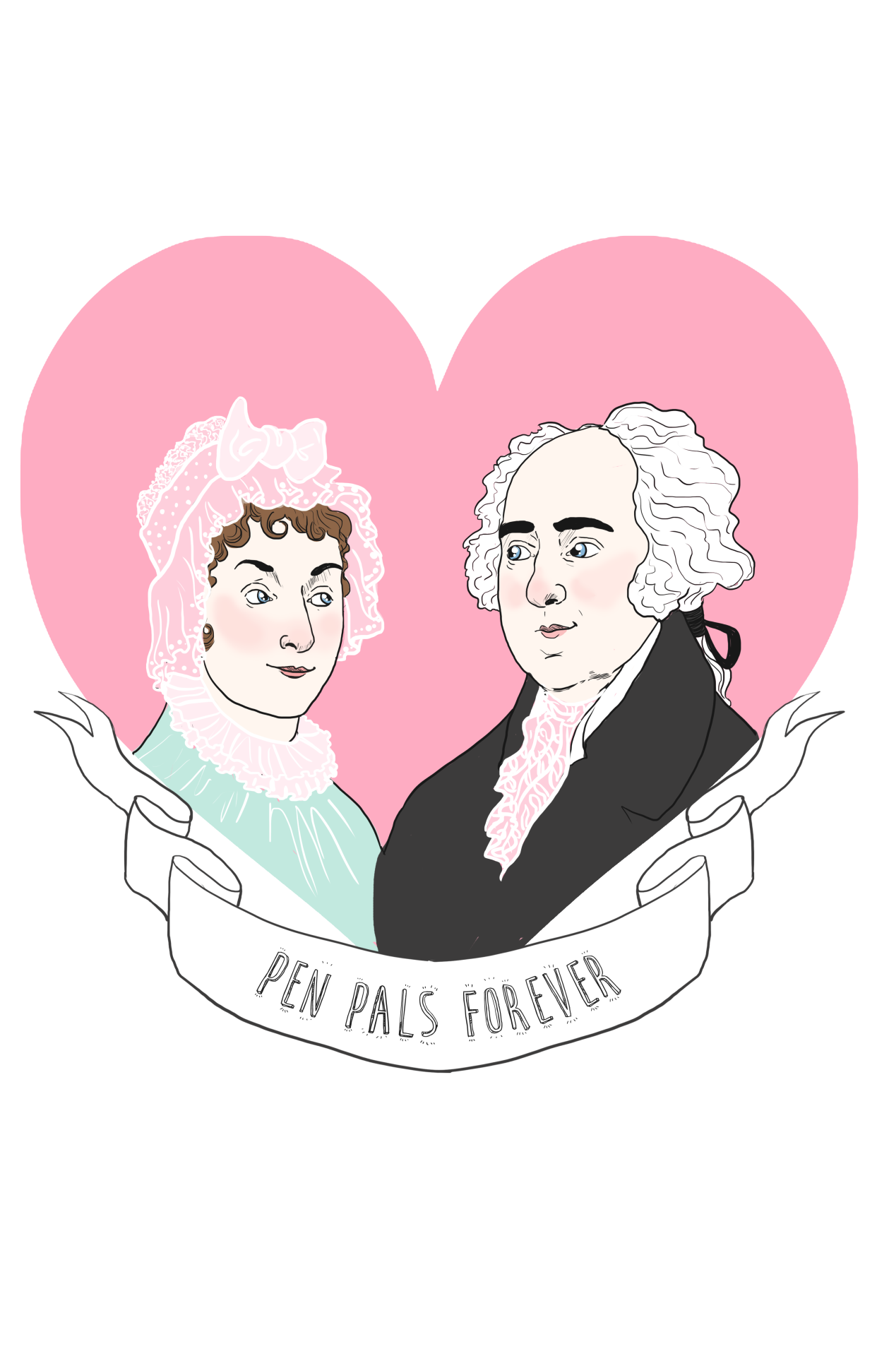 lizzywhimsy:  The Abby and John Adams T Shirt is now Available HERE