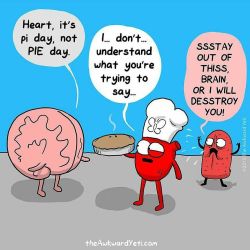 Happy PIE day! Go eat some pie and be thankful it is not math&hellip; ! @theawkwardyeti by londonandrews