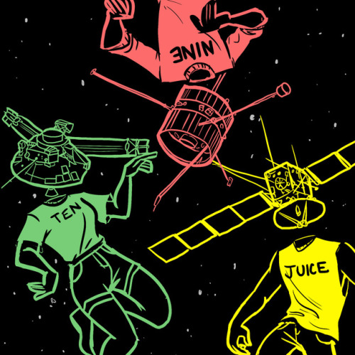 ink-shaming:Doodle of that pretty cool satellite squad cus i have 0 time to actually draw this week